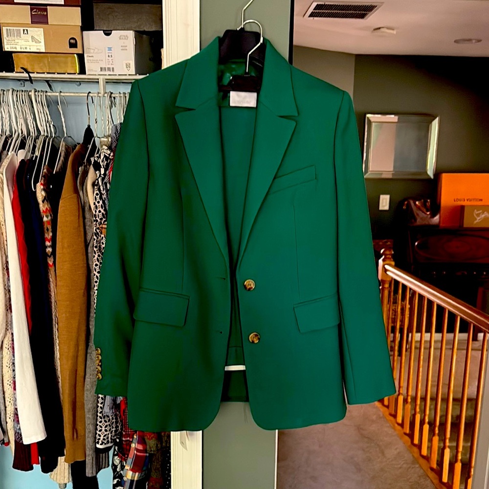 Mango Green Blazer